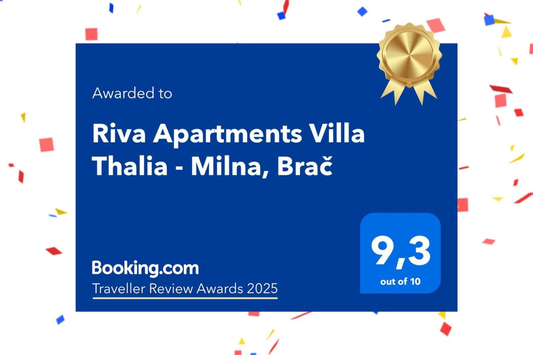 Riva Apartments Villa Thalia - Milna, Brac Milna  Eksteriør bilde